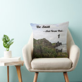 Coussin Psaume 46:10 Pittoresque Bible Verse (Chaise)