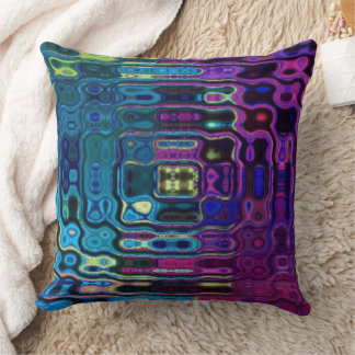 Coussin Psychedelic Ripple Effect 
