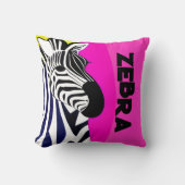 Coussin Psychedelic Zebra sur Nursery (Recto)
