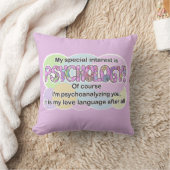 Coussin Psychologie de l'oreiller Langage de l'amour (TDAH (Couverture)