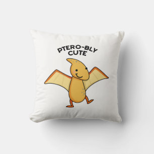 Coussin Pterobo mignon Dinosaure Pterodactyle Pun