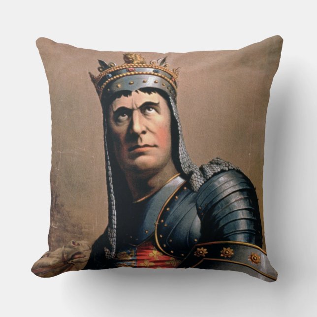 Coussin Publicité pour 'John McCullough comme Richard III (Recto)