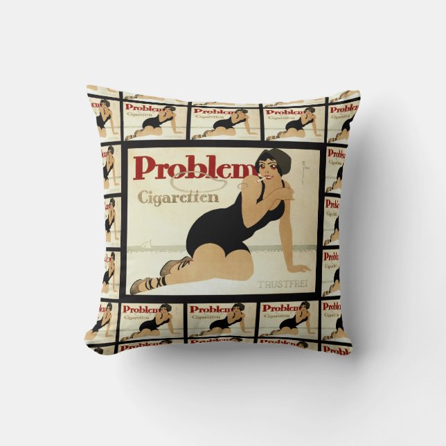 Coussin Publicité sur la cigarette (Recto)