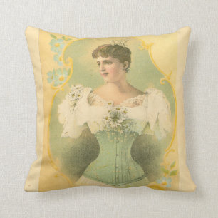 Coussin Publicité victorienne sur le Corse