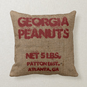 Coussin Publicité vintage personnalisée pour cacahuètes en