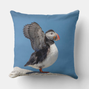 Coussin Puffin de l'Atlantique à Machias, ME