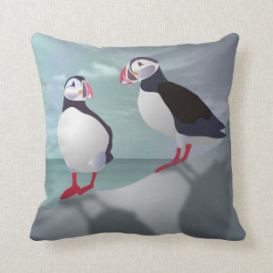Coussin Puffins Design Jeu d'oreiller