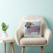 Coussin Pug en pyjama  (Chaise)
