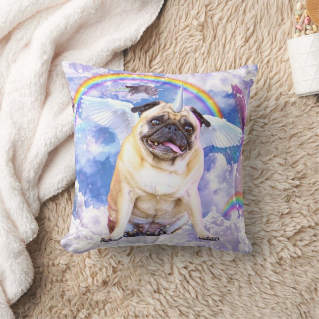 Coussin Pug unicorn (Couverture)