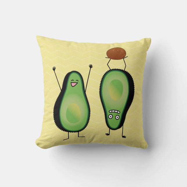 Coussin Puits vert encourageant drôle d'appui renversé (Recto)