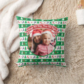 Coussin Pull de Noël laid pour photo de famille (Couverture)