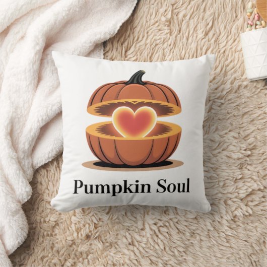 Coussin Pumpkin Soul Cozy Fall Pillow (Couverture)
