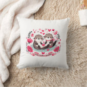 Coussin Pun de loutre adorable (Couverture)