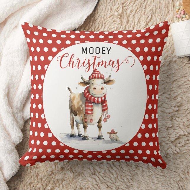 Coussin Pun de vache de Noël (Couverture)
