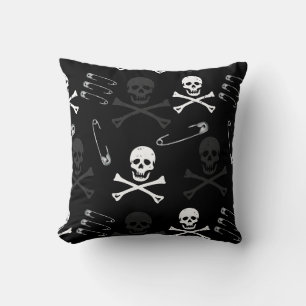 Coussin Punk Goth Grunge Noir