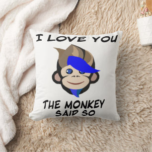 Coussin Punk singe mignon amour pépinière salle enfants