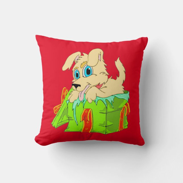 Coussin Puppy de Christmas (Recto)