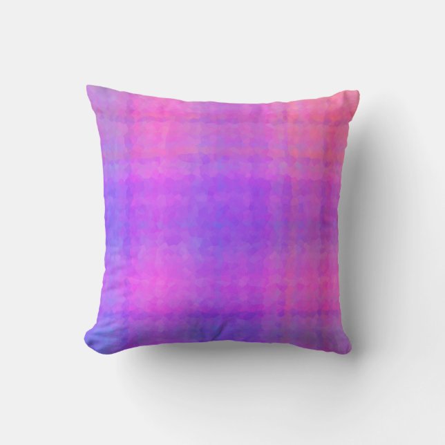 Coussin Purple Abstract Mosaic Seamless Pattern (Recto)