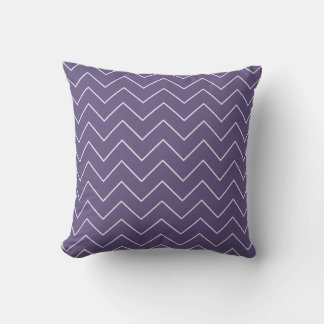 Coussin Purple Chevron Baby Girl Nursery Throw Pillow