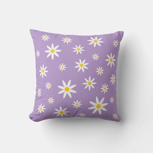 Coussin Purple Daisy (Recto)
