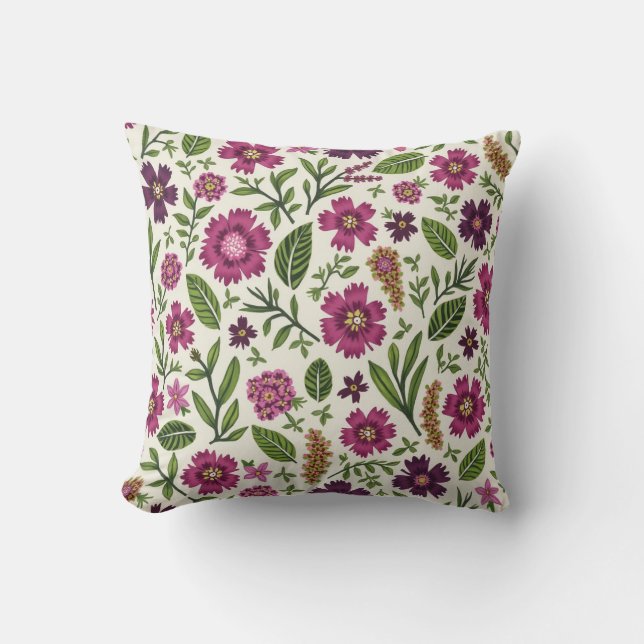 Coussin Purple Daisy (Recto)