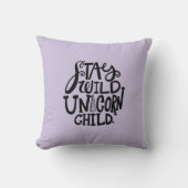 Coussin Purple Lavender Wild Unicorn (Recto)
