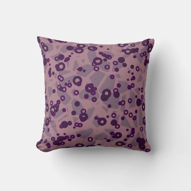 Coussin purple mauve geometric (Recto)