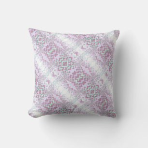Coussin Purple Mint Motif diagonal moderne