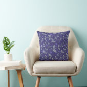 Coussin Purple Moderne Élégant Populaire Floral (Chaise)