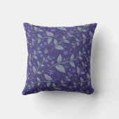 Coussin Purple Moderne Élégant Populaire Floral (Verso)