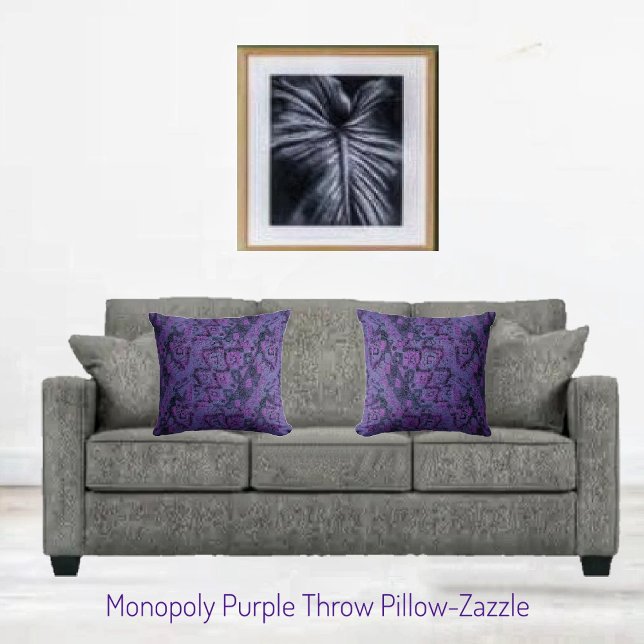 Coussin Purple monopoly (Créateur téléchargé)