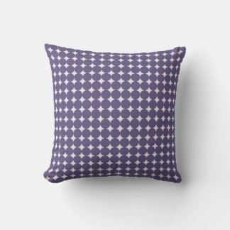 Coussin Purple Polka Dot Nursery Throw Pillow