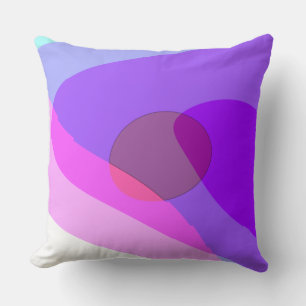 Coussin Purple Retro Super Abstrait 409