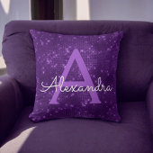 Coussin Purple Sparkle