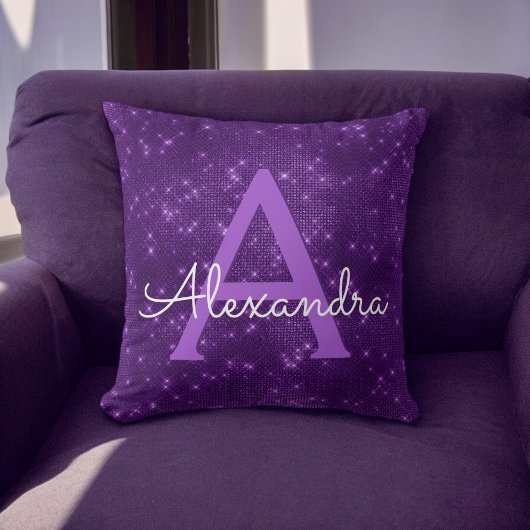 Coussin Purple Sparkle