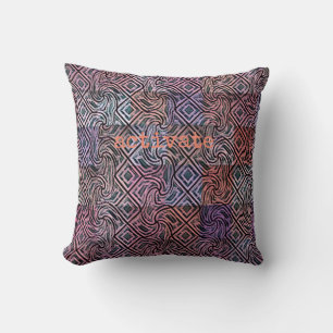 Coussin Purples Motifs Subtiles Et Jolies Au Carré