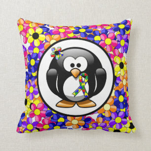 Coussin Puzzle Ruban Penguin