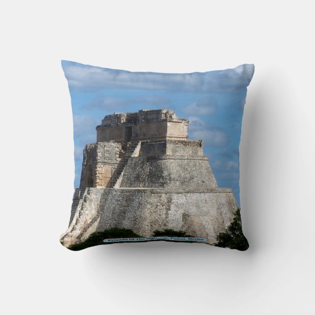 Coussin Pyramide Du Magicien, Uxmal, Mexique (Recto)