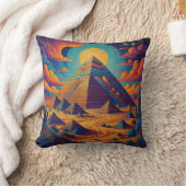 Coussin Pyramide égyptienne psychédélique paysage art (Couverture)