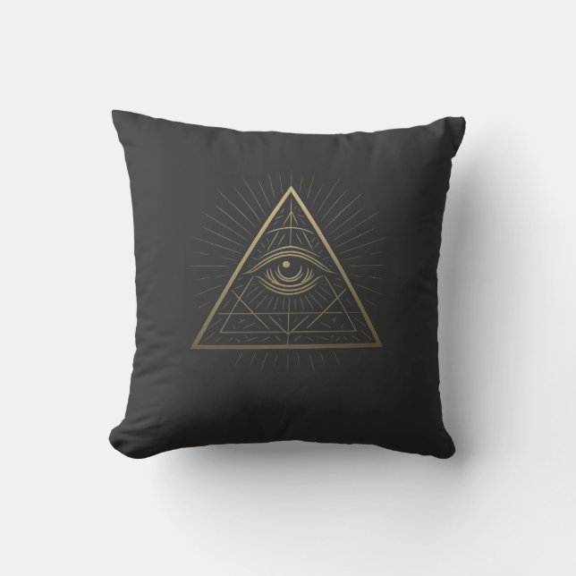 Coussin Pyramide mystique — L'oeil de la Providence (Recto)