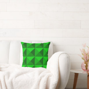 Coussin Pyramides vertes