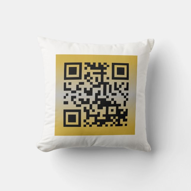 Coussin QR Code® Dit : C’EST LA VEILLE DU NOUVEL AN (Recto)