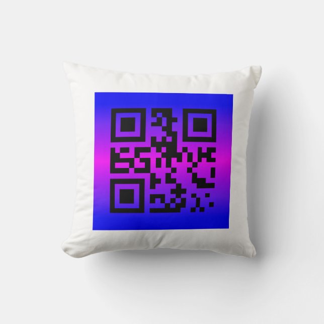 Coussin QR Code® Dit : C’EST UNE FILLE (Recto)