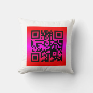 Coussin QR Code® Dit : HEUREUX JOUR DE LA MÈRE