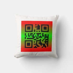 Coussin QR Code® Dit : HEUREUX KWANZAA