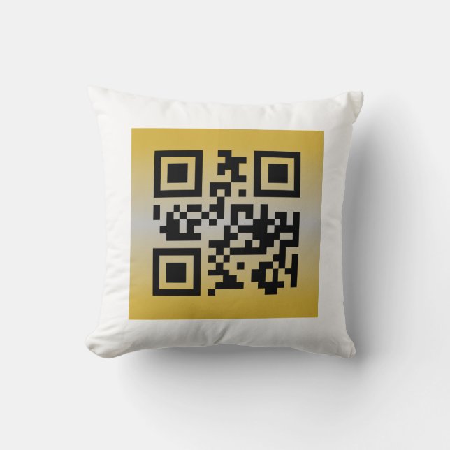 Coussin QR Code® dit : HEUREUX NOUVEL AN (Recto)