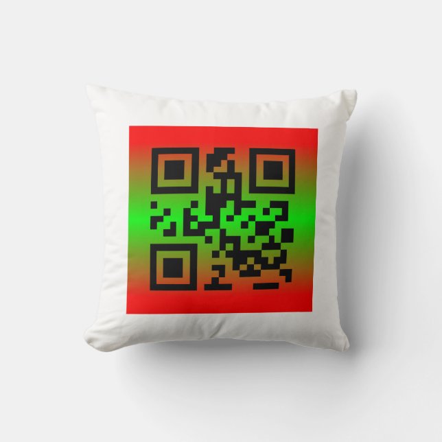 Coussin QR Code® Dit : JEUX JOURS FÉRIÉS (Recto)