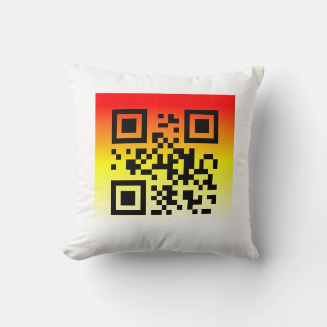 Coussin QR Code® Dit : VOUS ÊTES INVITÉ (Recto)