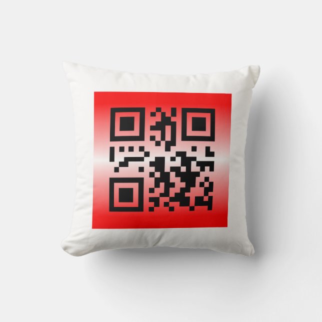 Coussin QR Code® : PENSEZ À VOUS (Recto)