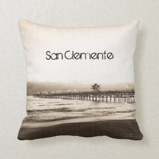 Coussin Quai de San Clemente photo vintage Californie